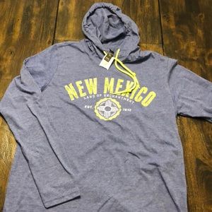 NWT! Lightweight Blue New Mexico Hoodie - S